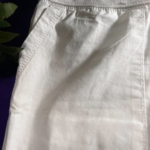 📌Kenneth Cole Reaction White Casual Poll On Pants - Roll Up Leg - Pockets - Picture 4 of 16